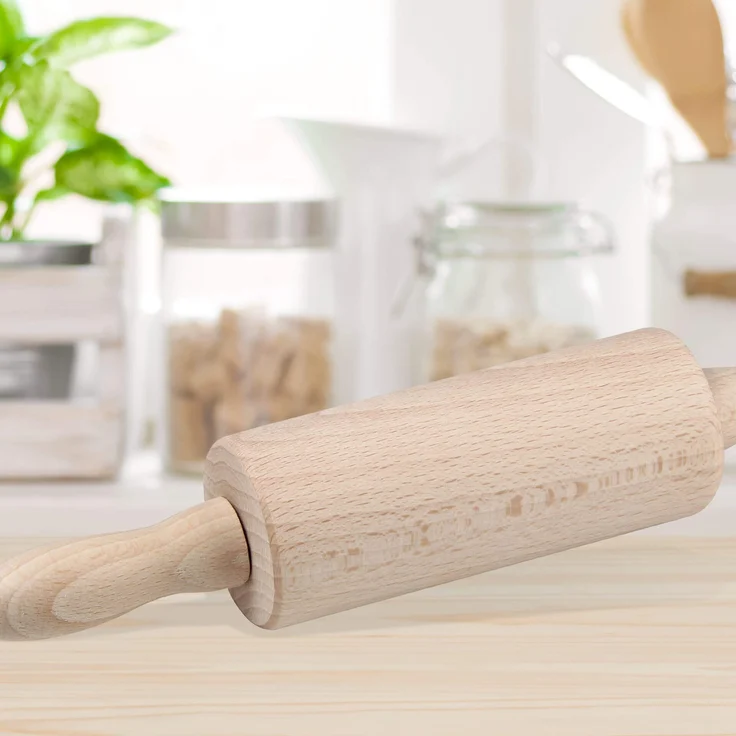 Zenker 31526 Teigrolle Mini, Holz, 23.5 x 4.5 x 4.5 cm – Bild 3