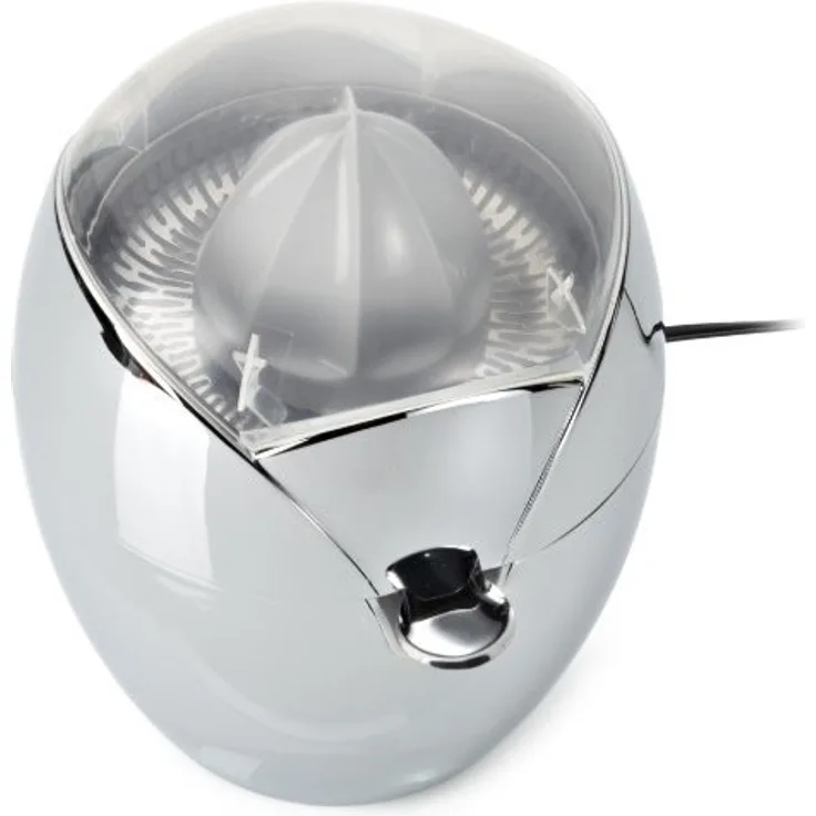 Gastroback 41124 Elektrische Zitruspresse, hartverchromtes Metall-Gehäuse, Saftpresse, Orangenpresse, 80 Watt, Edelstahl
