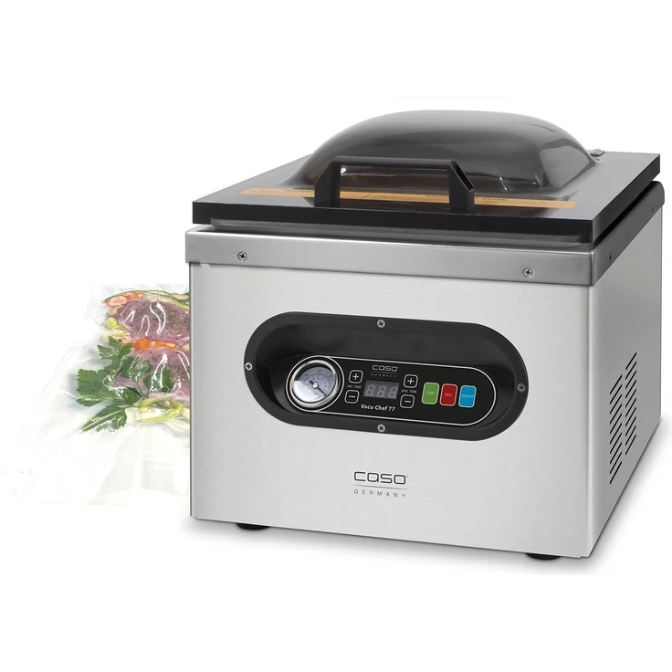 Caso 1420 Vacu Chef 77 Kammervakuumierer, 18-8 Edelstahl, 77 liters, grau