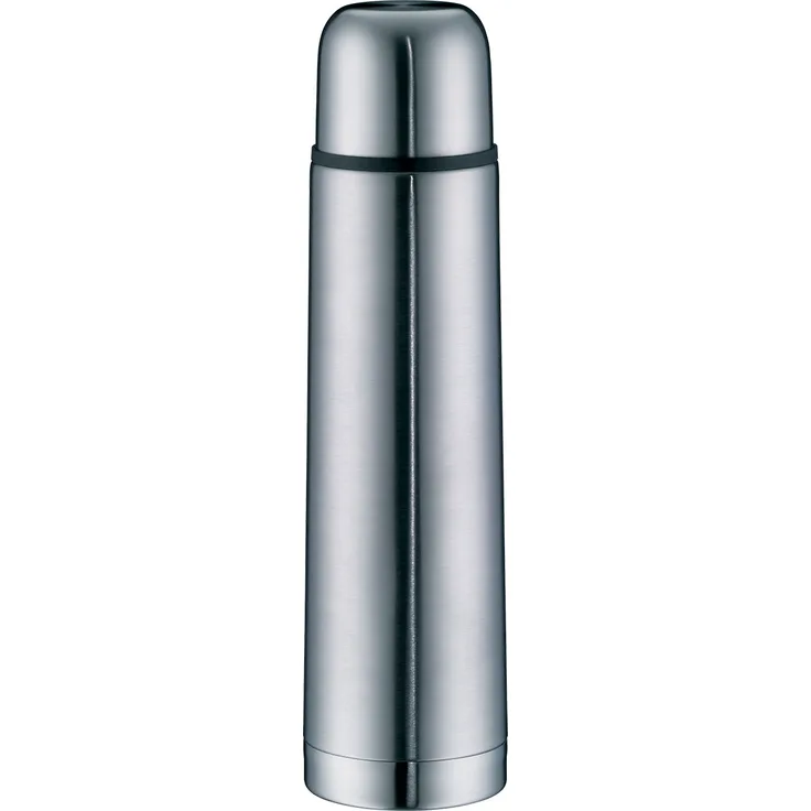 alfi 5457.205.075 Isolierflasche IsoTherm Eco, Edelstahl mattiert, 0,75 Liter, Drehverschluss, 12 Stunden heiß, 24 Stunden kalt, BPA-Free