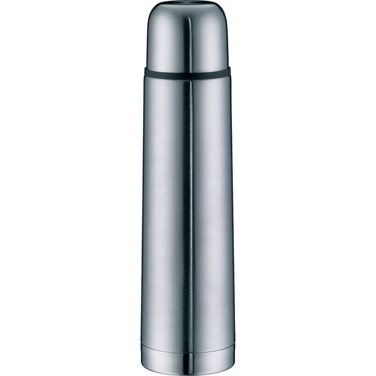 alfi 5457.205.075 Isolierflasche IsoTherm Eco, Edelstahl mattiert, 0,75 Liter, Drehverschluss, 12 Stunden heiß, 24 Stunden kalt, BPA-Free – Bild 1