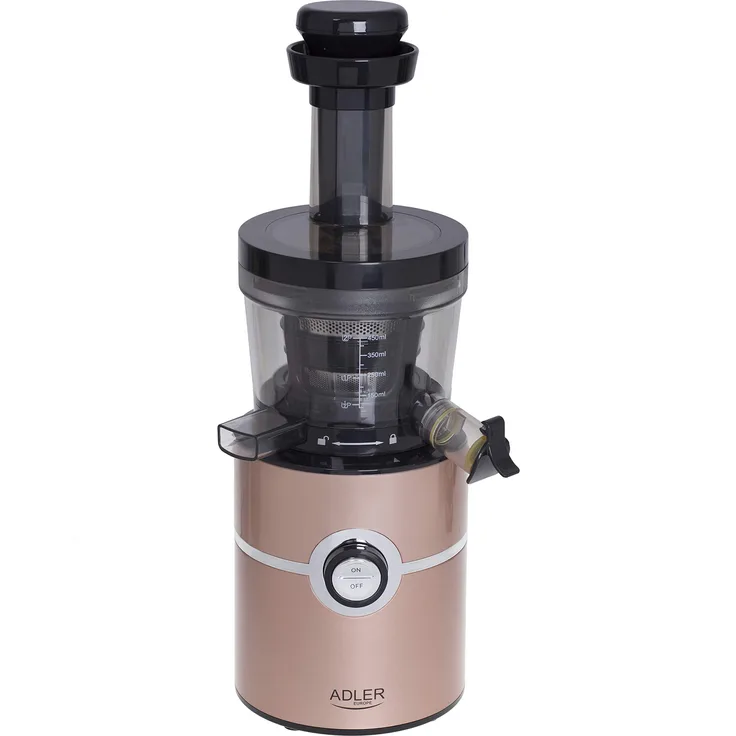 Adler Slow Entsafter Schwarz und Pfirsich, Mehrfarbig, Einheitsgröße