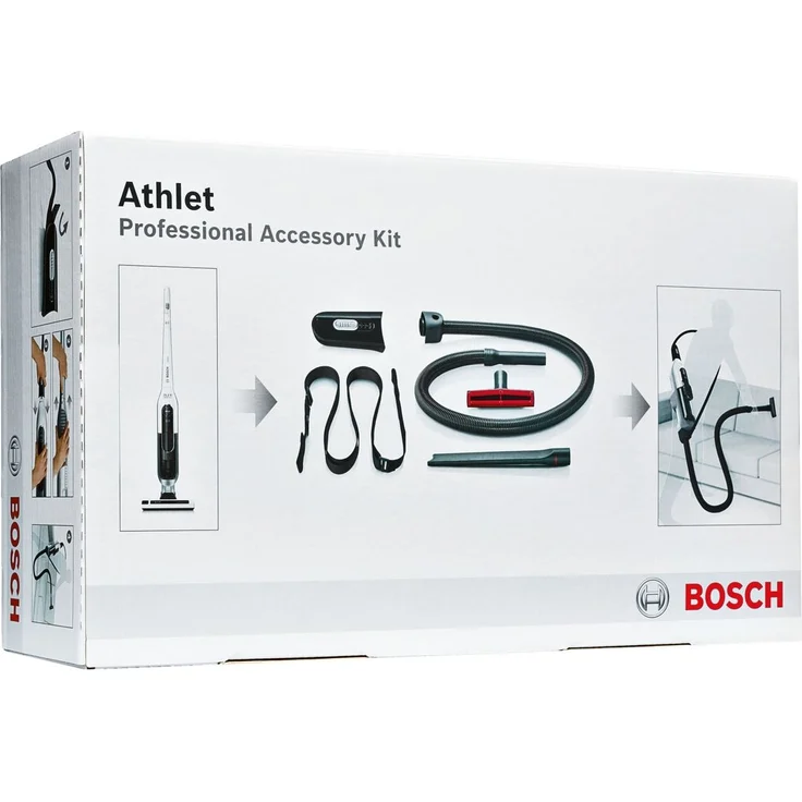 Bosch BHZPROKIT Zubehörset für kabellosen Handstaubsauger Bosch Athlet (XXL-Polsterdüse, Fugendüse, Tragegurt, Saugschlauch mit Handgriff) – Bild 2