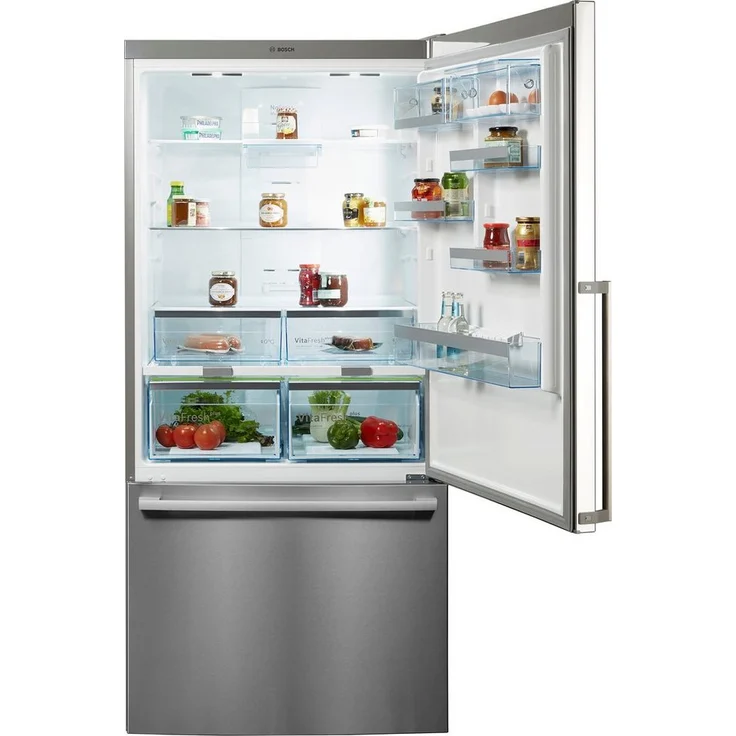Bosch KGB86AIFP Kühl-Gefrierkombination, freistehend, silber, NoFrost, 0-Grad-Zone, Schnellkühlen und -gefrieren, LED, Breite 86 cm, Energieklasse F – Bild 2