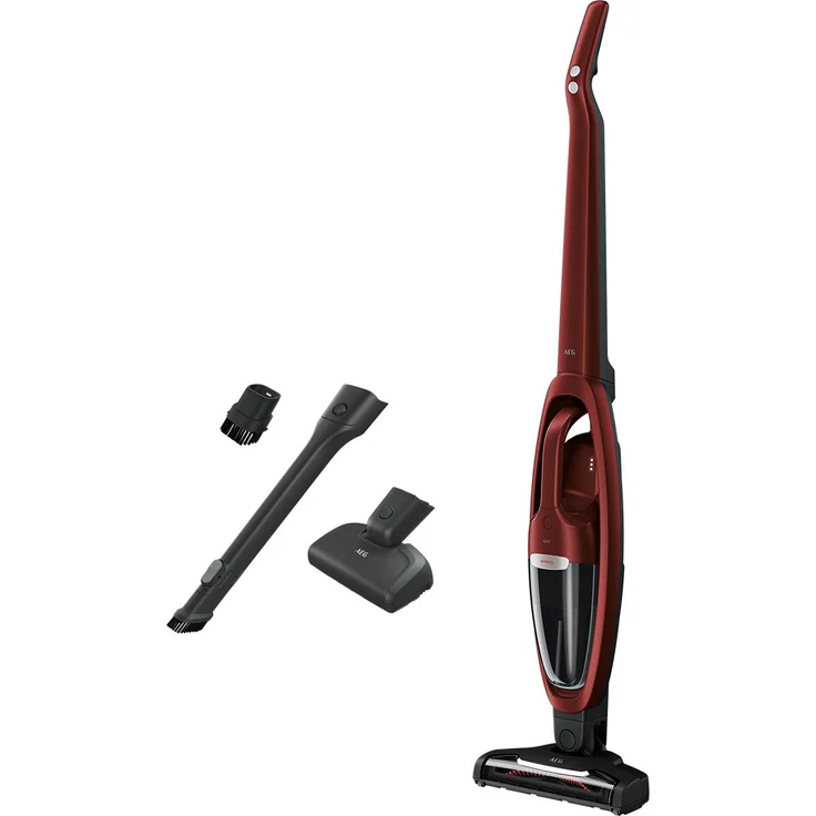 AEG QX7-ANIM Handstaubsauger, 50 min Akkubetrieb, Bürstenreinigungsfunktion, freistehend, Chili Red Metallic – Bild 1