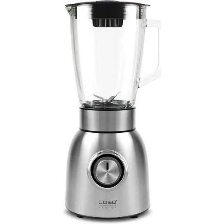 Caso B800 - Design Standmixer für leckere und frische Smoothies, Gehäuse aus langlebigem Edelstahl, 1000 W, Silber, Silber, Schwarz, 3616