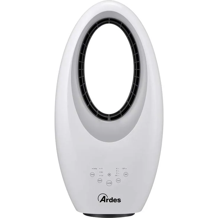 Ardes AR5BL1 Ventilator Haushaltslüfter ohne Lamellen Weiß - Ventilatoren (Haushaltslüfter ohne Lamellen, Weiß, Flur, Tisch, 59 dB, 2112 m³|h, Berührung)