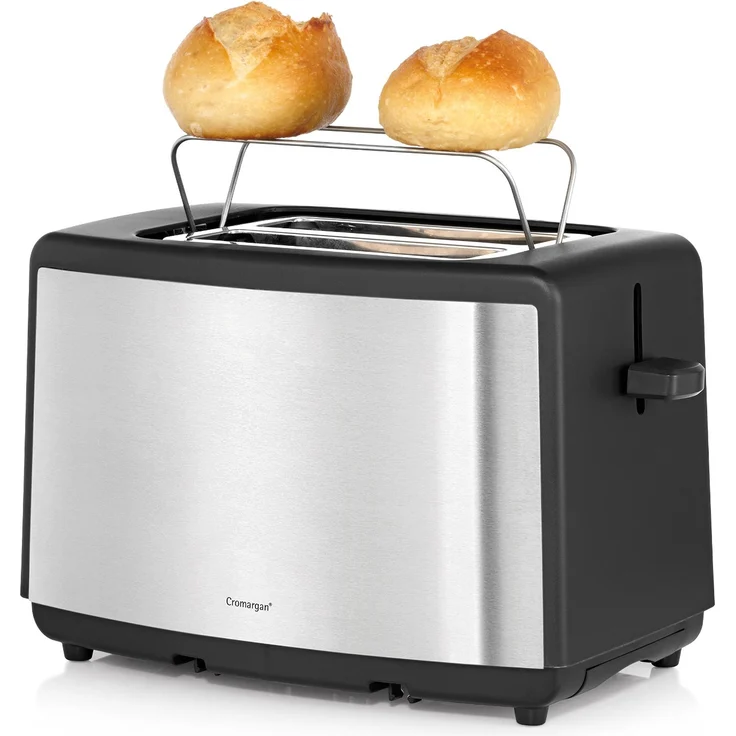 WMF Bueno Edition Toaster Edelstahl, Doppelschlitz- Toaster mit Brötchenaufsatz, 7 Bräunungsstufen, 800 W, edelstahl matt – Bild 3