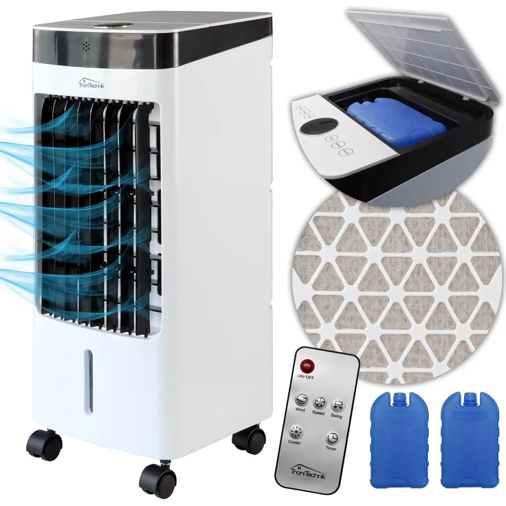 TroniTechnik Luftkühler LK04 Ventilator, inkl. Fernbedienung und Luftfilter – Bild 1