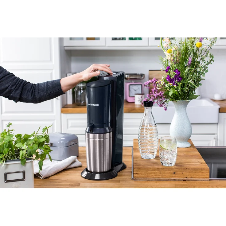 SodaStream Crystal 2.0 titan Wassersprudler inkl. 3 Glaskaraffen (Füllmenge: 0,6 Liter) - Preisvergleich – Bild 9