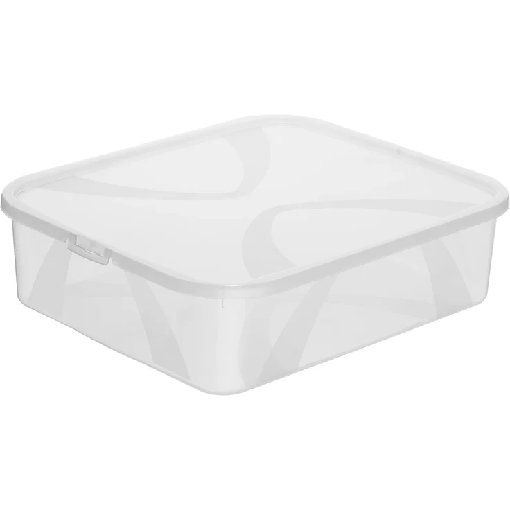 Rotho Arco Aufbewahrungsbox mit Deckel 12 l, Kunststoff (PP), 12 Liter (42 x 35,1 x 11,2 cm)