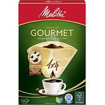 Melitta Gourmet Filtertüten, AromaporenPlus, Naturbraun 80 Stück
