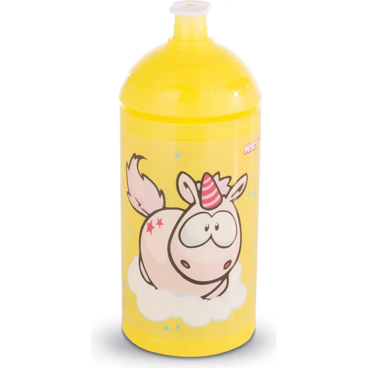 NICI 41801 Theodor und Friends Trinkflasche mit Einhorn, 19.5 cm
