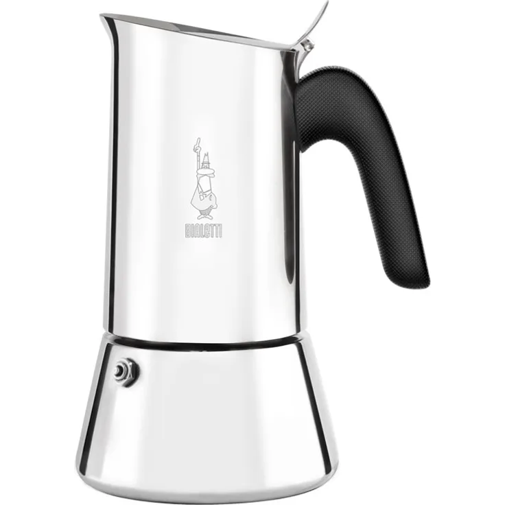 Bialetti New Venus Induction Espressokocher, induktionsgeeigent, für 6 Tassen, silber