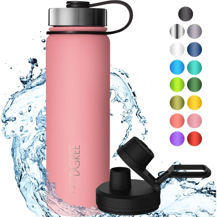 1 litre glass water bottle with straw Bkr