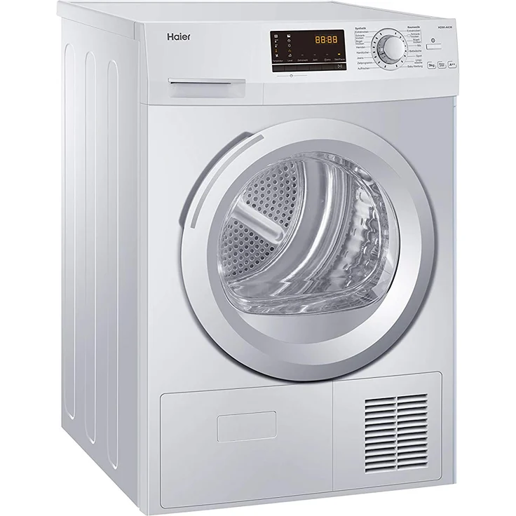 Haier HD90A636, Wärmepumpentrockner, A++, Fassungsvermögen 9 kg, Standgerät, Breite 59,5 cm, Kindersicherung, Wärmepumpe – Bild 2