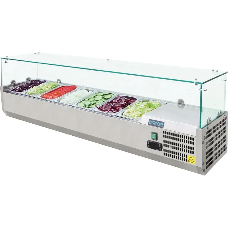 Polar Aufsatzkühlvitrine 7xGN1/4