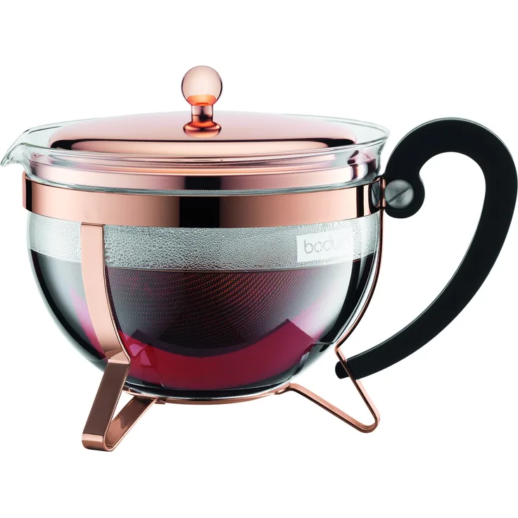 Bodum CHAMBORD Teebereiter (Edelstahlfilter, Edelstahldeckel, 1,3 liters) kupfer