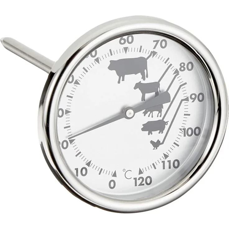 Staedter Grill-Braten Thermometer, Edelstahl, Silber, 30 x 30 x 13 cm