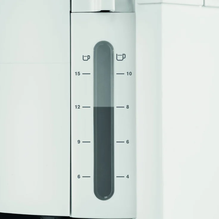 Krups F30901 ProAroma Glas-Kaffeemaschine, 10 Tassen, 1.050 W im modernen Design, weiß – Bild 3