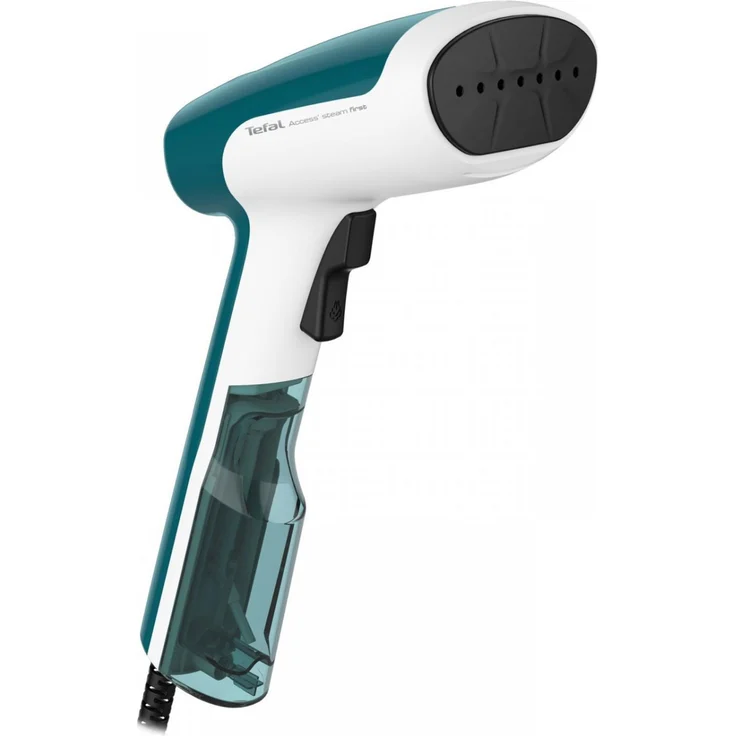 Tefal DT6131 Access Steam First Dampfbürste (1300 Watt, Dauerdampfmenge: 20 g-Min., schnelle Aufheizzeit, sehr leicht: 850 g) weiß-türkis, Steamer – Bild 1