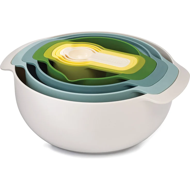 Joseph Joseph Nest 9 Plus - 9-teiliges Speisevorbereitungs-Set - opal