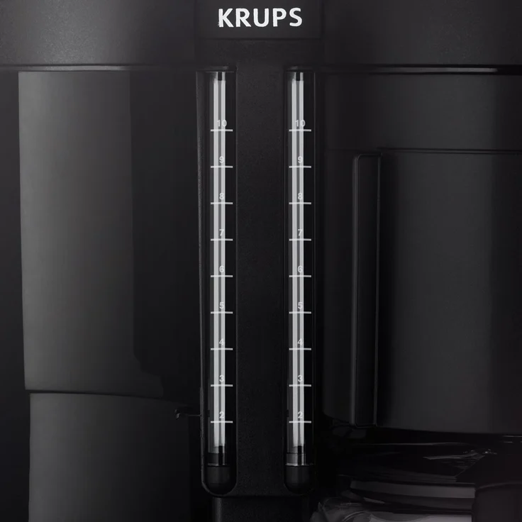 Krups KM8508 Doppel-Kaffeeautomat Duothek Plus, Kombiautomat Kaffee-Tee, 2 x 10 Tassen, schwarz – Bild 5