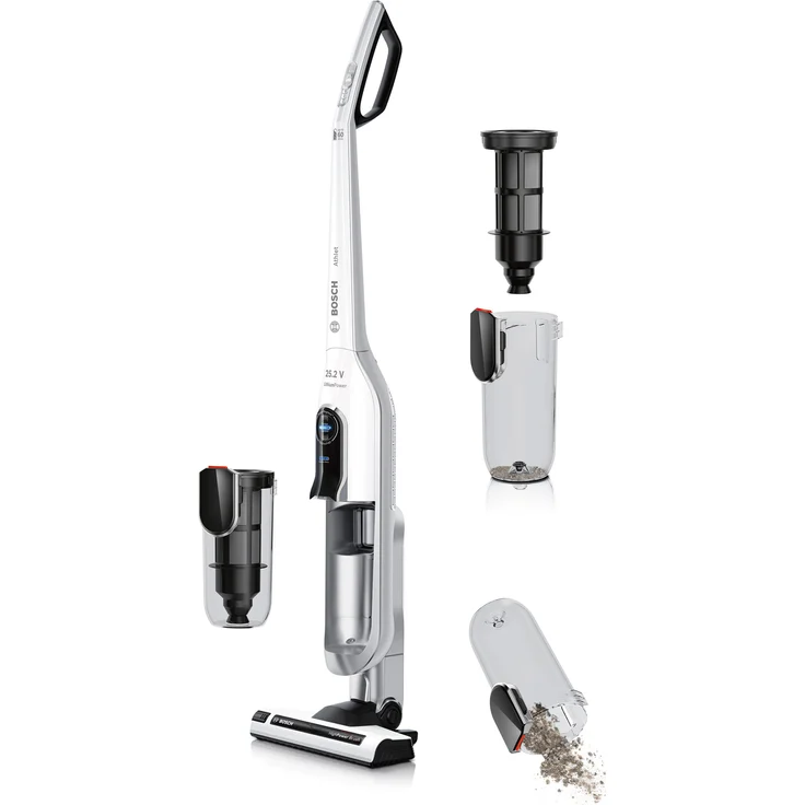 Bosch BCH6L2560 Athlet Handstaubsauger, 60 min Akkubetrieb, Zyklon-Technologie, 3 Saugmodi, weiß  – Bild 3