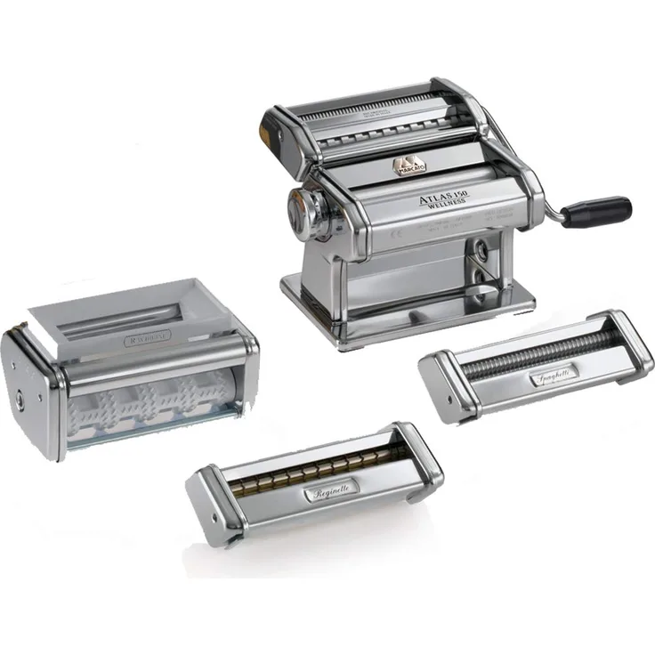 Marcato 0801531200 Nudelmaschine Multipast, Edelstahl, silber, 5,5 x 32 x 21,5 cm