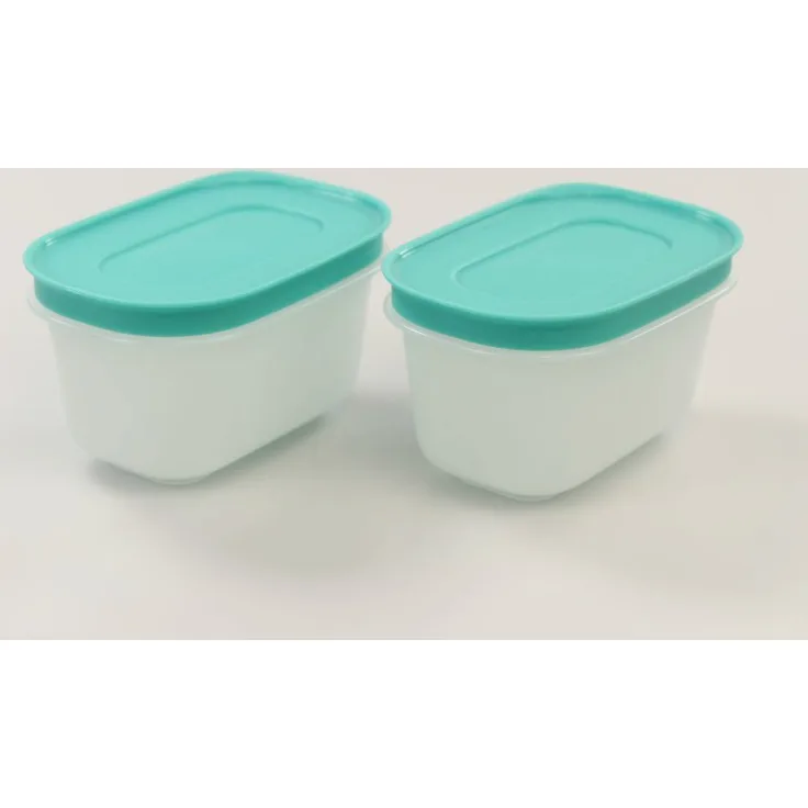 Tupperware Gefrier-Behälter Eiskristall 170 ml (2) minze-weiß Dose Eis-Kristall