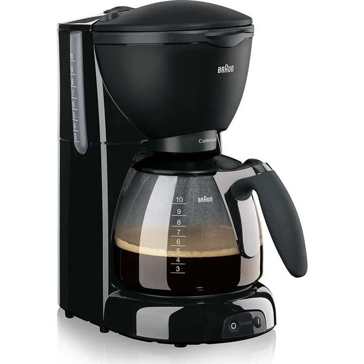Braun KF 560-1 Filterkaffeemaschine, OptiBrewSystem, Tropfstopp, schwarz – Bild 1