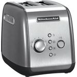 KitchenAid 5KMT221ECU Doppelschlitztoaster, 1100W, 7 Bräunungsstufen, silber