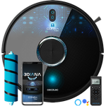 Cecotec Conga 7090 IA Saugroboter mit Wischfunktion, Saugleistung 10.000 Pa, Wifi 6400 mAh, schwarz