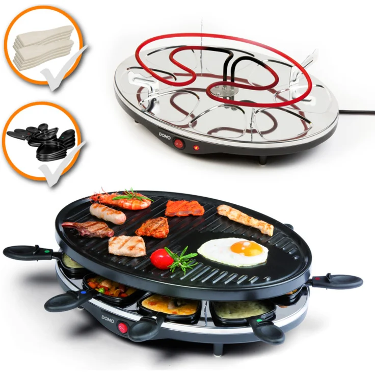 Domo DO9038G Raclette-Grill, 1200 Watt – Bild 2