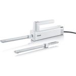Graef EK501EU Elektromesser, 150W, Edelstahlklinge, mit 2 Messern, weiß