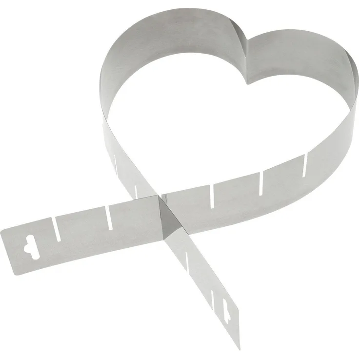 Westmark Herzbackform, Größenverstellbar, Rostfreier Edelstahl, Silber, 31342270