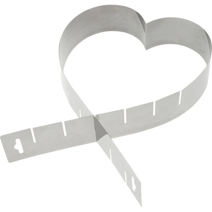 Westmark Herzbackform, Größenverstellbar, Rostfreier Edelstahl, Silber, 31342270