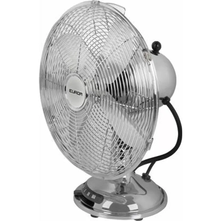 Eurom VTM 12 Tischventilator, 40W, 3 Leistungsstufen, Edelstahl (385311)