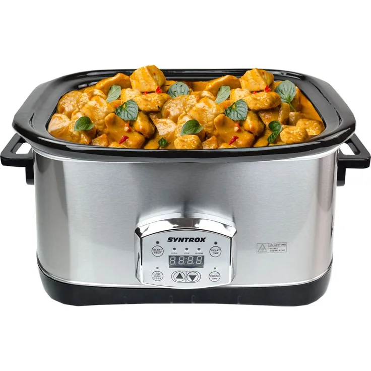 Syntrox Slow Chef SC-750D Slow Cooker, 320W, 7,5L Kapazität