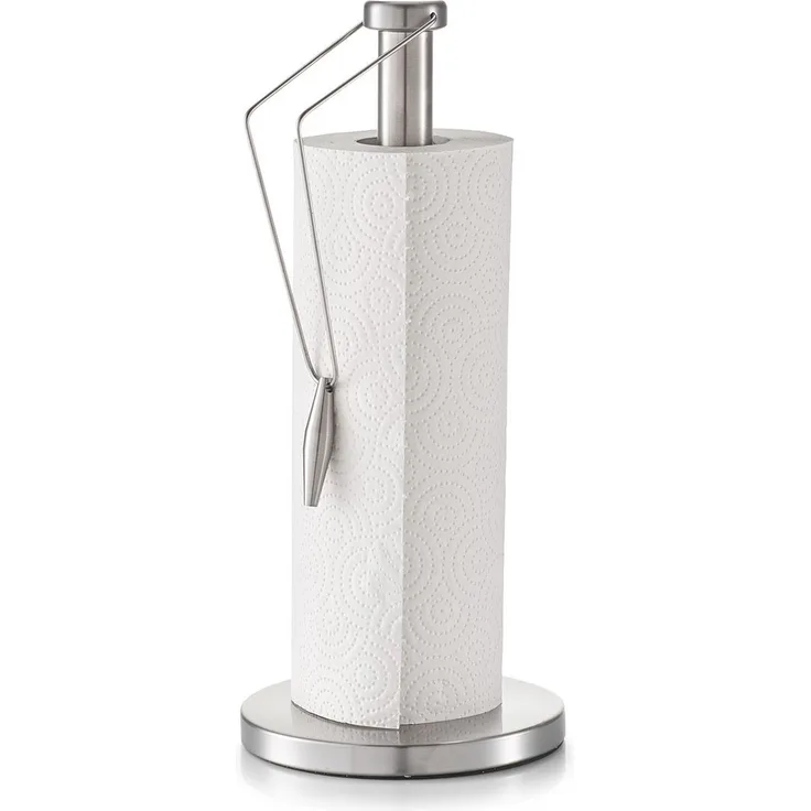Zeller 27236 Küchenrollenhalter, Edelstahl 15 x 15 x 33.5 cm