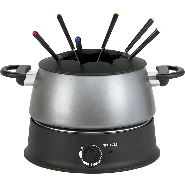 Tefal EF 3000.10 Fondue-Set, 6 Fonduegabeln, 1200 Watt