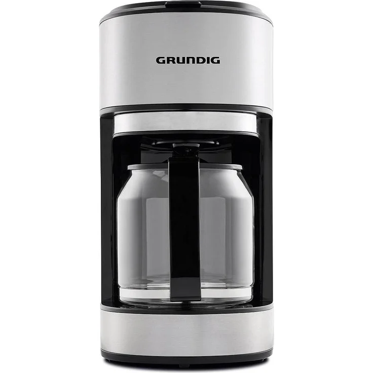Grundig KM5620 Kaffemaschine, 1000W, 10 Tassen (1,25l), 1000, Edelstahl-Schwarz – Bild 2