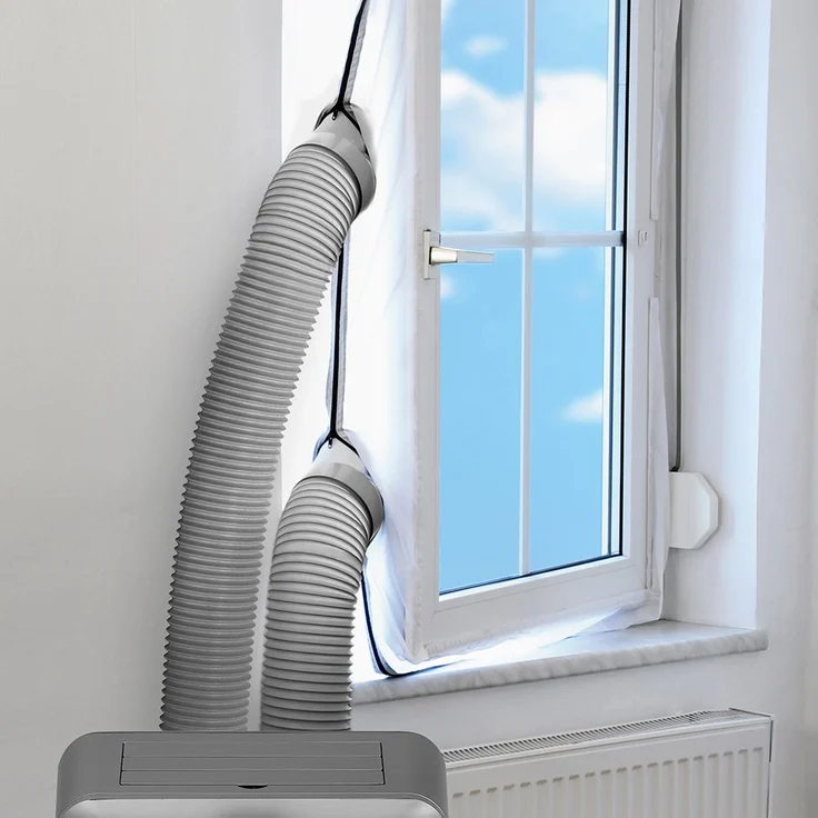 Trotec AirLock 200 Fensterabdichtung für Klimageräte und Ablufttrockner Hot Air Stop