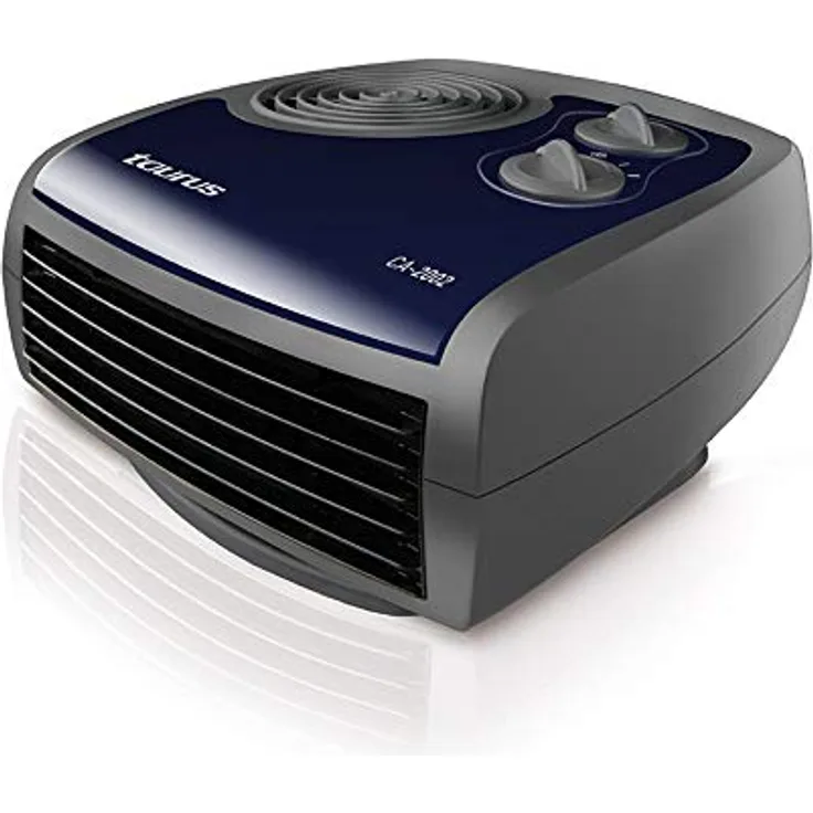 Taurus CA-2002 Schwarz, Blau - Ventilatoren (Schwarz, Blau, 1000 W, 220-230V, 50-60Hz, 235 x 235 x 125 mm), Heizlüfter