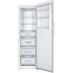 Haier H3F-320WTAAU1 Gefrierschrank, freistehend, weiß, NoFrost, LED, Breite 59.5 cm, Energieklasse D