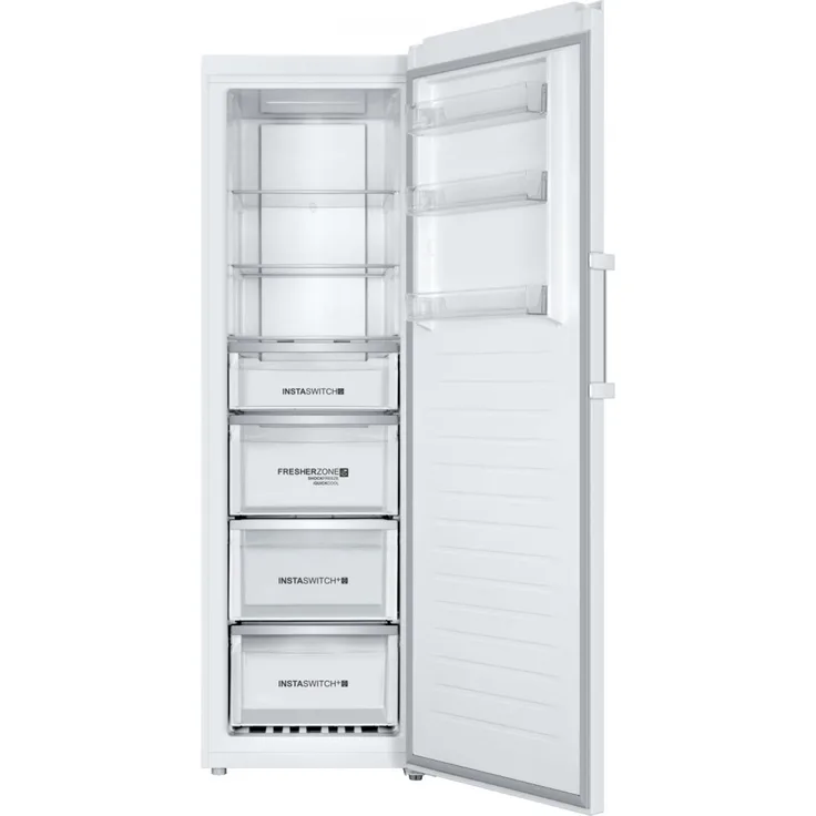 Haier H3F-320WTAAU1 Gefrierschrank, freistehend, weiß, NoFrost, LED, Breite 59.5 cm, Energieklasse D