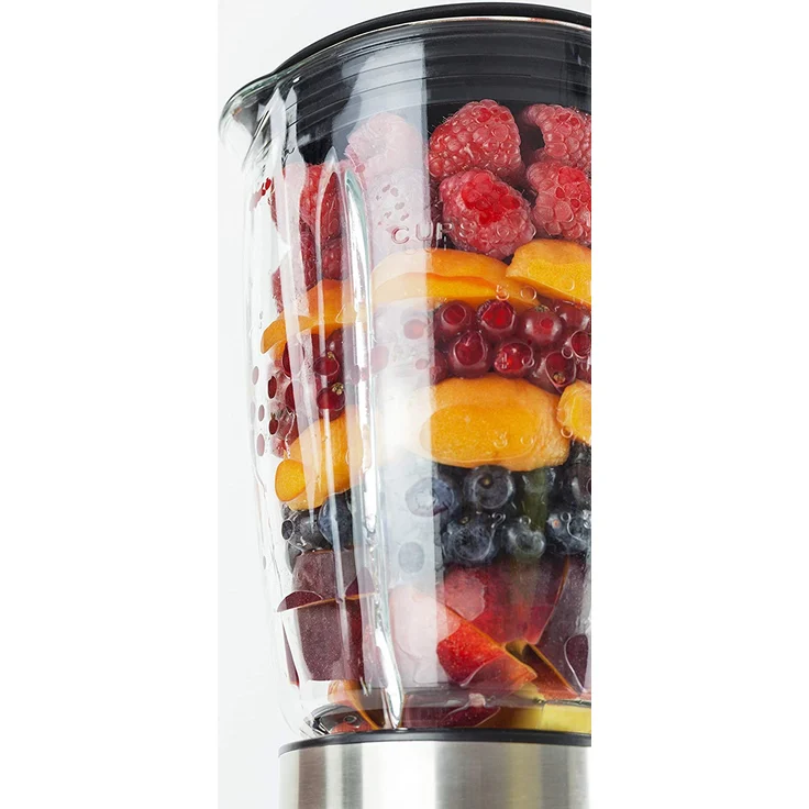 Caso B800 - Design Standmixer für leckere und frische Smoothies, Gehäuse aus langlebigem Edelstahl, 1000 W, Silber, Silber, Schwarz, 3616 – Bild 3