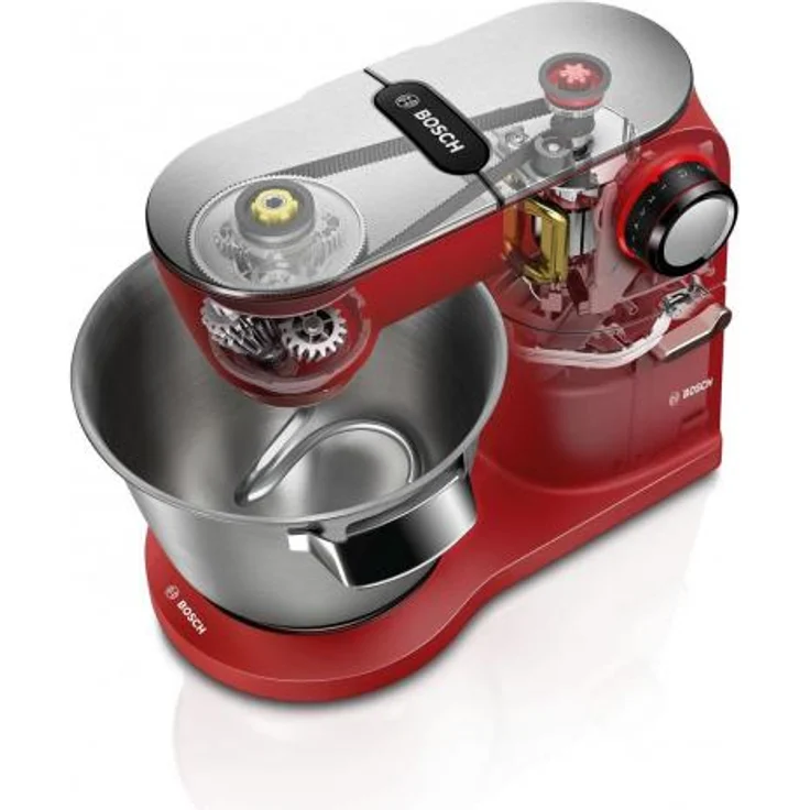 Bosch MUM9A66R00 OptiMUM Küchenmaschine mit Planetenrührwerk, 1600W, 5,5L Schüssel, rot, Serie: MUM9 – Bild 4