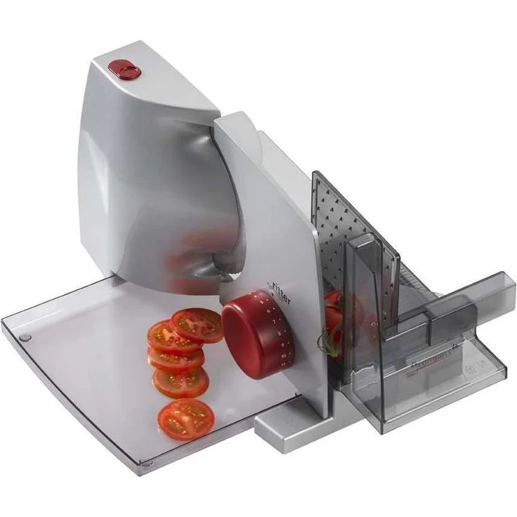 Ritter 518.000 compact 1 rot, elektrischer Allesschneider mit Motor, made in Germany, Metall  – Bild 4
