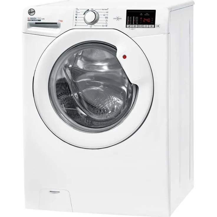 Hoover H3W4 272DE-1-S, Frontlader-Waschmaschine, D, Fassungsvermögen 7 kg, Standgerät, Breite 60 cm, Startzeitvorwahl, Mengenautomatik